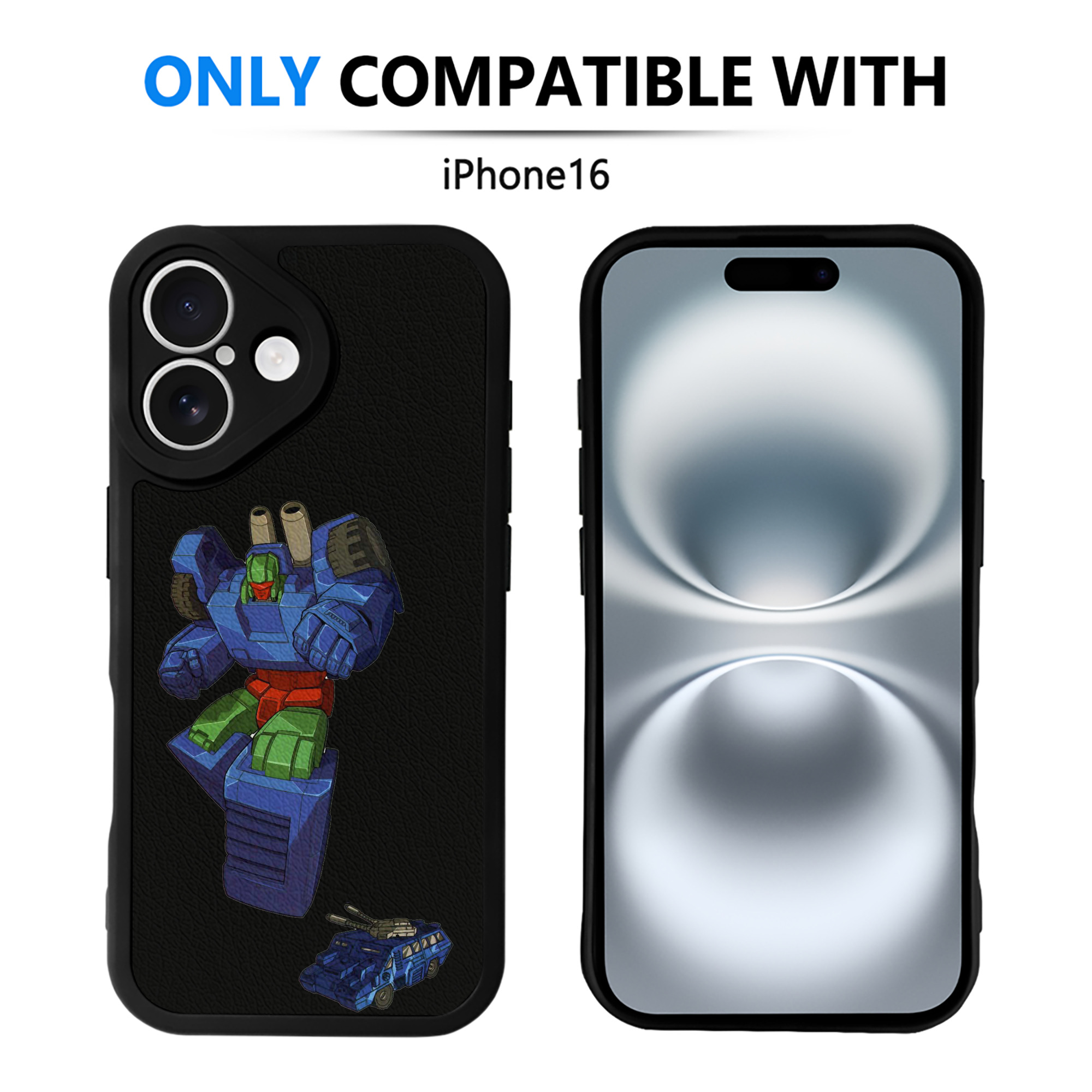 （画像用）  【iPhone 16シリーズ対応】シリコンスマホケース（レザー調） 材質：シリコン